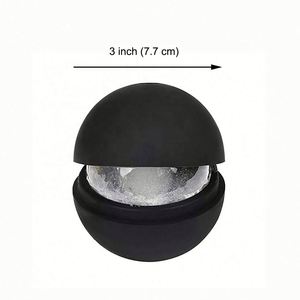 Custom Logo Large Silicone Ice Ball Mold Whiskey Ice Sphere <b>Maker</b> for Corporate Bar Events - Product Image 2