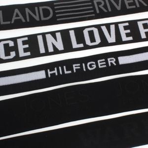 Custom <b>Elastic</b> Waistband Nylon Polyester Latex Yarn Jacquard <b>Elastic</b> Band for Underwear Logo Printed Designer <b>Elastic</b> Bands - Product Image 6