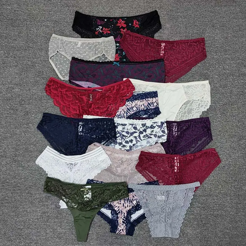 Free sample low moq new hot selling products Good Price pretty design stock woman big size underwear panties sets sexy