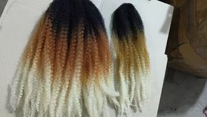 18 Zoll Marley Braid Häkelhaar Afro Marley Twist Ombre Farbe Synthetisches Häkelhaar Fro für Afrikanische Frauen - Product Image 5