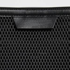 กระเป๋าถือคีย์เมย์สีดำขนาดใหญ่แบบพกพา แฟชั่นตกแต่งหนังสำหรับผู้หญิง สะพายไหล่ ชายหาด ปิดด้วยแม่เหล็ก สำหรับเดินทางช่วงฤดูร้อน กระเป๋าตาข่าย - Product Image 2