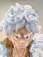 Estatua de Monkey D. Luffy de One Piece a Tamaño Real, Escala 1:1, Figura de Anime de Resina, Escultura de Luffy Gear 5 Nika para Exhibición y Decoración del Hogar