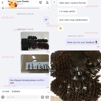 Letsfly En Gros Extensions de Cheveux Humains Vierges à Cuticules Vagues Brésiliennes Ondulées Crépu en Faisceaux pour Femme