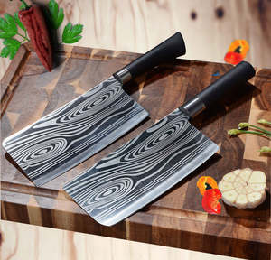 Juego de Cuchillos de Cocina de Acero Inoxidable con Recubrimiento Negro, 6 Piezas, Precio al por Mayor, con Afilador, Juego de Cuchillos de Chef Negros con Bloque - Product Image 5