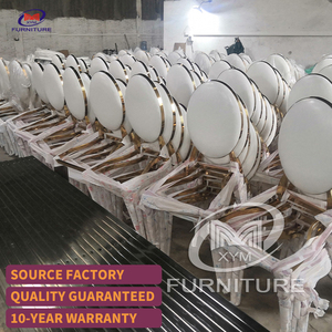 Vàng sang trọng trang trí nội thất ghế với bảng thép không gỉ khách sạn tổ chức sự kiện tiệc cưới ghế - Product Image 2