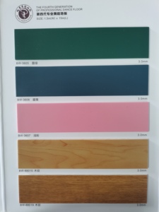 Nano-coating Professional 2.6-5.0mm Shock Absorption <strong>PVC</strong> Dance <strong>Floor</strong> for Theater, Yoga Studio - Product Image 5