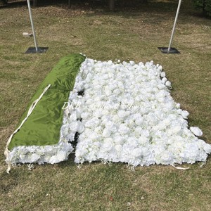 ผ้าไหมเทียมดอกกุหลาบแผงกลับวางดอกไม้ประดิษฐ์ผนังแผง decorbackdrop ตกแต่งงานแต่งงาน 5d - Product Image 5