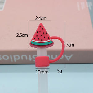 Tapa de pajita de silicona de 0.4in/10mm de diámetro <span class=keywords><strong>para</strong></span> taza Stanley 20 30 y 40 Oz, <span class=keywords><strong>diferentes</strong></span> adornos de pajita <span class=keywords><strong>para</strong></span> perro <span class=keywords><strong>para</strong></span> botella de agua - Product Image 4