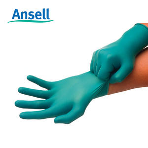 Gants <span class=keywords><strong>Ansell</strong></span> 92-600, gants jetables en <span class=keywords><strong>nitrile</strong></span> <span class=keywords><strong>vert</strong></span> sans latex, résistants aux produits chimiques, pour la protection au travail - Product Image 3