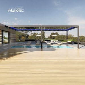 Alunotec vườn sang trọng gazebo cơ giới bioclimatic nhôm Patio mái ngoài trời louvered nhôm pergola - Product Image 2