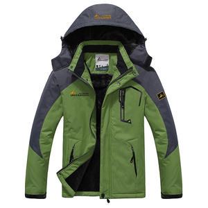 Veste d'hiver 2026 unisexe imperméable, respirante, coupe-vent, avec fermeture éclair, doublure polaire épaisse et rembourrage en coton pour l'alpinisme - Product Image 2
