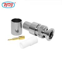 Connecteur RF à sertir de type BNC mâle pour connecteurs coaxiaux coaxiaux RF BJR400 RG8 RG214 RG213 en stock