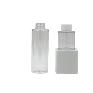 Botella de muestra de plástico transparente de 40 ml con tapa de rosca, frasco de PET para envasado de productos químicos diarios - Product Image 2