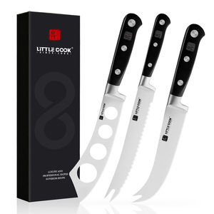 Juego de 3 Cuchillos para Queso de 6 Pulgadas, Cortador y Rebanador, Cuchillo de Cocina Multifuncional de Lujo, Ecológico, para Restaurante, para Untar Mantequilla - Product Image 1