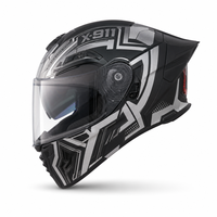 Casque de moto modulaire intégral homologué DOT en ABS avec éclairage arrière LED intégré pour une sécurité accrue en conduite
