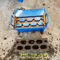 Machine à fabriquer des briques en ciment QT - Équipement de construction à pression manuelle et vibration, facile à utiliser, 220V/110V