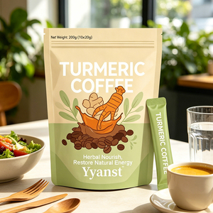 Café de Cúrcuma Premium Herbal Nourish Restore, Suplemento Natural para Energía y Vitalidad, para el Bienestar Diario, 20g*10 - Product Image 3