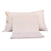 Parure de lit 100% coton beige, taille super king size, avec taie d'oreiller et housse de couette