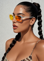 Lunettes de soleil rétro rondes à monture complète, style œil de chat, monture en acétate écaille de tortue, protection UV400, design confortable unisexe