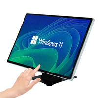 Monitor Táctil Todo en Uno de Escritorio de 21.5 Pulgadas con Windows, Pantalla Táctil, Altavoces Wifi Integrados, Versión Oficial Sin Activar
