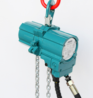 Monte-charge à chaîne pneumatique antidéflagrante, ATEX, capacité de 250kg, 500kg, 1000kg