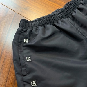 High Quality Custom Polyester Spandex Gym Sports <b>Nylon</b> Windbreak <b>Shorts</b> Side Buttons Design <b>Nylon</b> Polyester <b>Shorts</b> - Product Image 3