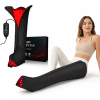 Appareil de massage des jambes à LED infrarouges portatif pour la thérapie par lumière rouge, soulagement de la douleur pour la récupération des pieds et des mollets, utilisation à domicile