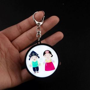 Mini Plastic LED Keychain <b>Personalized</b> Flashing Key Ring-Customizable Promotional Gift for Carabiners & <b>Keychains</b> - Product Image 2