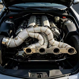 En Stock: Colectores de Escape CSZ de Alto Rendimiento con Protección Térmica para Superdeportivos Ferrari F430 4.3L V8 SS304, Accesorios de <span class=keywords><strong>Tuning</strong></span> para Automóviles - Product Image 3