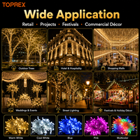 Guirlandes lumineuses de Noël LED pour l'extérieur, étanches, lumières féériques scintillantes, prise, arbre, décoration de classe, mariage, 10 m, vert, blanc chaud