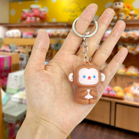 Dessin animé Mini Animal canard porte-clés personnalité créative couleur bonbon petit chien ours lapin singe pendentif porte-clés