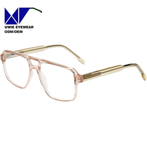 Gafas de Sol Unisex Rectangulares con Protección Anti Luz Azul, Monturas de Acetato con Estampado Animal para Rostro Diamante, Nueva Moda <span class=keywords><strong>2023</strong></span> - Product Image 2