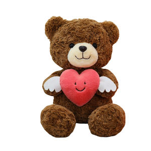 Orsacchiotti di Peluche Personalizzati con Papillon, Orsetti Rosa con Cuore Rosso, Bambole di Stoffa, Regali per San Valentino - Product Image 5