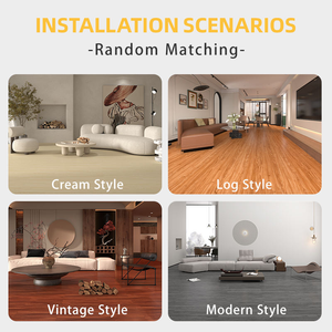 Dalles de sol SPC à clipser très vendues pour garage et salle de sport, revêtement de sol <span class=keywords><strong>vinyle</strong></span> intérieur étanche haute brillance, installation auto-<span class=keywords><strong>adhésive</strong></span> - Product Image 4