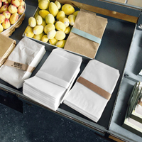 Sacs en papier blancs personnalisés en gros, style luxe, biodégradables, qualité alimentaire, avec couleurs personnalisables disponibles
