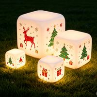 Cube lumineux LED personnalisé avec logo de marque, 16 couleurs RVB, publicité extérieure, boîte lumineuse cube, cube lumineux de Noël festif