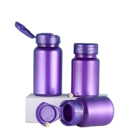 Botol Wadah Plastik PET Silinder Kosong Murah 60ml 30ml 120ml dengan Tutup Sekrup dan Logo Cetak Sablon