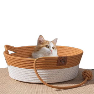 <span class=keywords><strong>Panier</strong></span> tissé personnalisé en coton et chanvre avec jouet en forme de queue de <span class=keywords><strong>chat</strong></span>, grande capacité, lit <span class=keywords><strong>pour</strong></span> <span class=keywords><strong>chat</strong></span> toutes saisons, produits <span class=keywords><strong>pour</strong></span> chats - Product Image 6