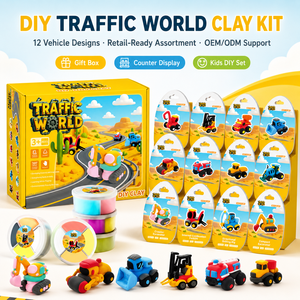 Kit de Pâte à Modeler à Séchage à l'Air Personnalisé en Gros pour Enfants, Pâte Magique Non Toxique avec Outils et Tutoriels, Fournisseur d'Usine OEM ODM - Product Image 1