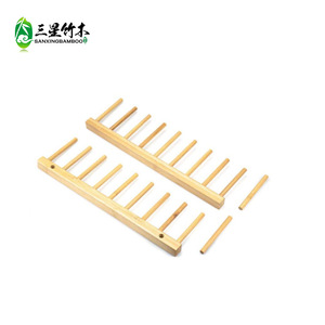 Bamboo and wood dish <b>rack</b>, kitchen drainer, household sink dish <b>rack</b>, dish cabinet <b>plate</b> <b>rack</b>, dish strainer - Product Image 3