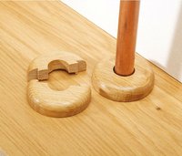 Usine en gros taille personnalisée tuyau de radiateur en bois rosette couverture grain de bois décoratif collier en plastique accessoires de meubles