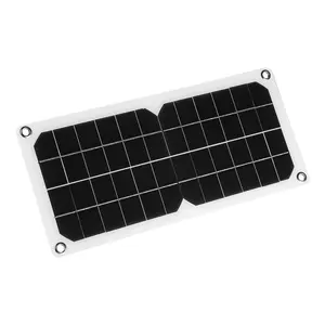 USB telefon için 12V 10W 420*190MM hücresi güneş paneli Monocrystalli esnek pil şarj edici güç banka DIY fotovoltaik