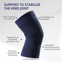 Genouillère de sport VBOSi 5977 respirante en nylon et élasthanne, compression professionnelle, protection imperméable pour la course à pied