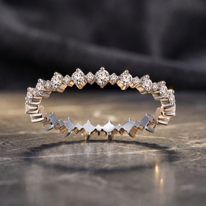 Anillo de Plata con Diamante Cultivado en Laboratorio para Mujer y Hombre, Anillo de Compromiso y Boda de Plata de Ley 925, Joyería Personalizada al por Mayor - Product Image 1