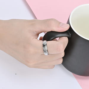 Titanium Steel Rhombus Rotating <b>Ring</b> Unisex Geometric Fashion Jewelry Gift - Product Image 2