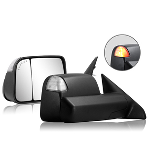 2009-2012 para Dodge Ram1500 accesorios nuevo espejo <span class=keywords><strong>de</strong></span> remolque lateral negro con potencia para vehículos con volante a la izquierda - Product Image 3