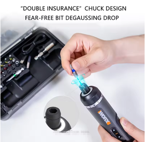 Worx set obeng listrik tanpa kabel, 4V WX242 set obeng listrik cerdas SDS Chuck USB dapat diisi ulang 30 Bit - Product Image 3