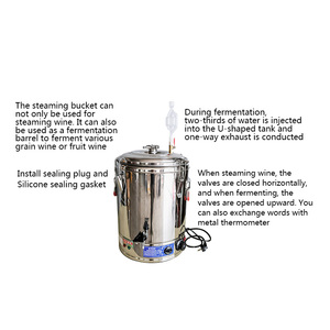 Torre de Cristal de condensador de cobre con enchufe de 15L, malla de cobre integrada, accesorios de destilería para cerveza privada - Product Image 2
