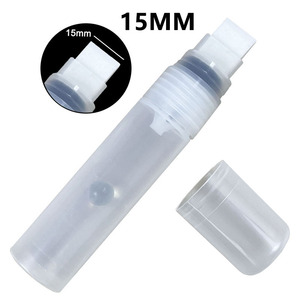 Bút Trong Suốt Ống Tùy Chỉnh Phẳng Xiên Tip Sơn Đánh Dấu Với Bảng Trắng Bằng Văn Bản Vừa Rỗng <span class=keywords><strong>Refillable</strong></span> Đánh Dấu Bút - Product Image 1