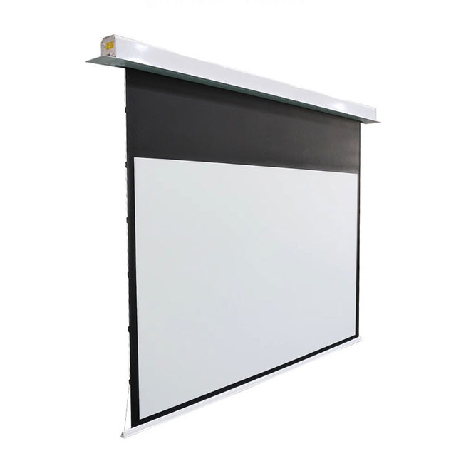 Home Theatre 4K 16:9 Tab-Tension ALR Motorized Projection Screen 100'' 120'' 150'' with Remote Control